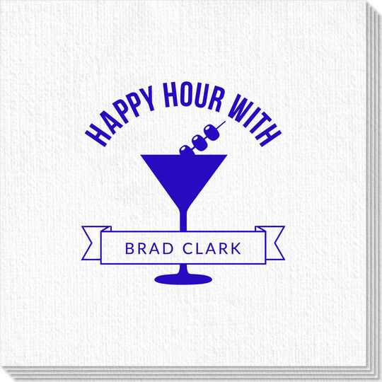 Happy Hour Martini Luxury Deville Napkins